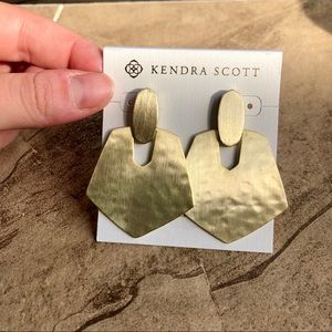 Brushed Gold KS earrings